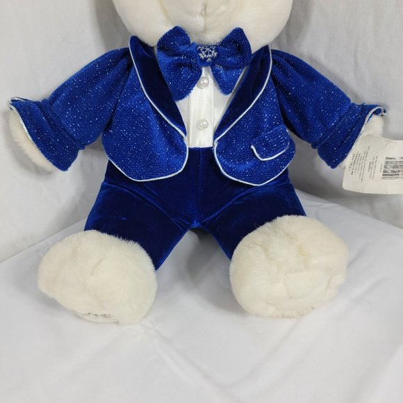 Dan Dee Snowflake Teddy Holiday Bear Plush Boy Stuffed Animal Collectible 2009 - Picture 3 of 12